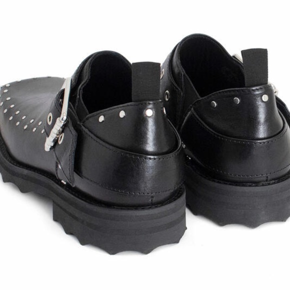 John Fluevog Foyt studded buckle shoes size - Picture 4 of 6